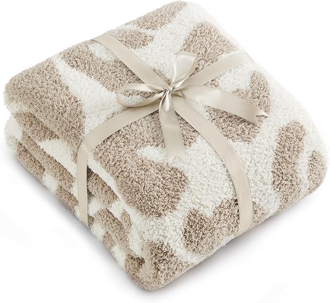 Bedsure Leopard Throw Blanket for Couch, Cheetah Print Knit Fall Gifts Blanket by BEDSURE