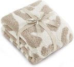 Bedsure Leopard Throw Blanket for Couch, Cheetah Print Knit Fall Gifts Blanket by BEDSURE