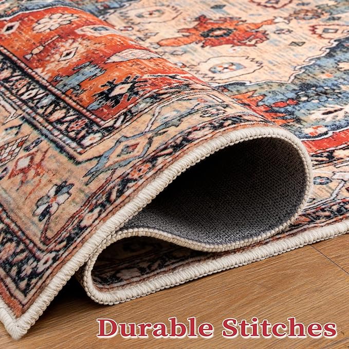SERISSA Boho Rugs for Entryway, 2x3 Tribal Entryway Rug Non-Slip Washable Small - Image 8
