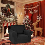 KEKUOU Stretch Single Sofa Slipcover 1 Piece Couch Sofa Cover Furniture - Image 2