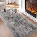 Faux Fur Rug, Indoor Shaggy Plush Floor Carpets Luxury Home Decor by Tangsoo