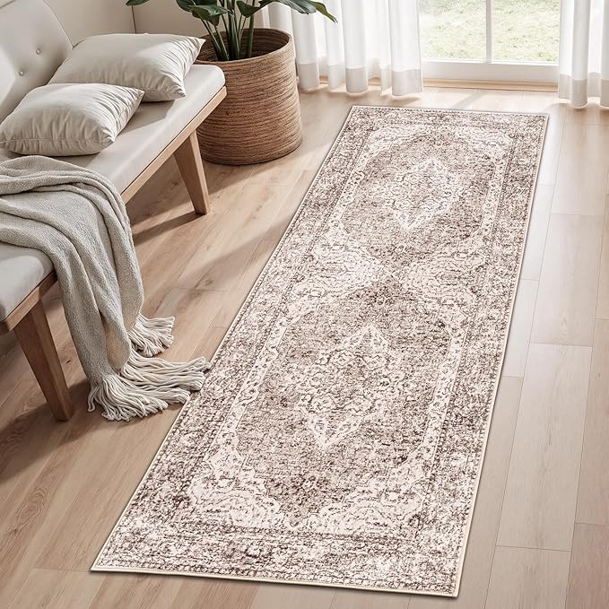 Lofus 2x6 Runner Rug for Hallways, Washable Kitchen Rugs, Non-Slip Rugs for by Lofus