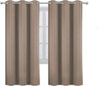 LEMOMO Cappuccino Thermal Blackout Curtains/42 x 72 Inch/Set of 2 Panels Room - Image 2