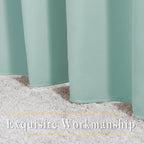 NICETOWN Aqua Blue Room Darkening Curtain Panels - Image 6
