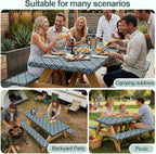 Play Tailor Picnic Table Cover Bench Covers Camping Essentials Tablecloth