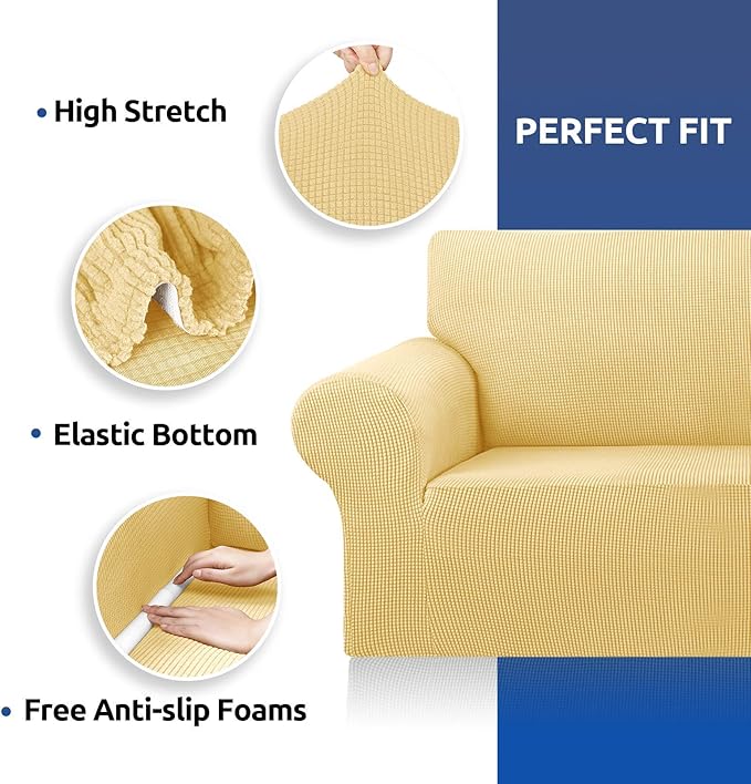 KEKUOU Stretch Sofa Cover Slipcover ，Couch Covers - Image 7