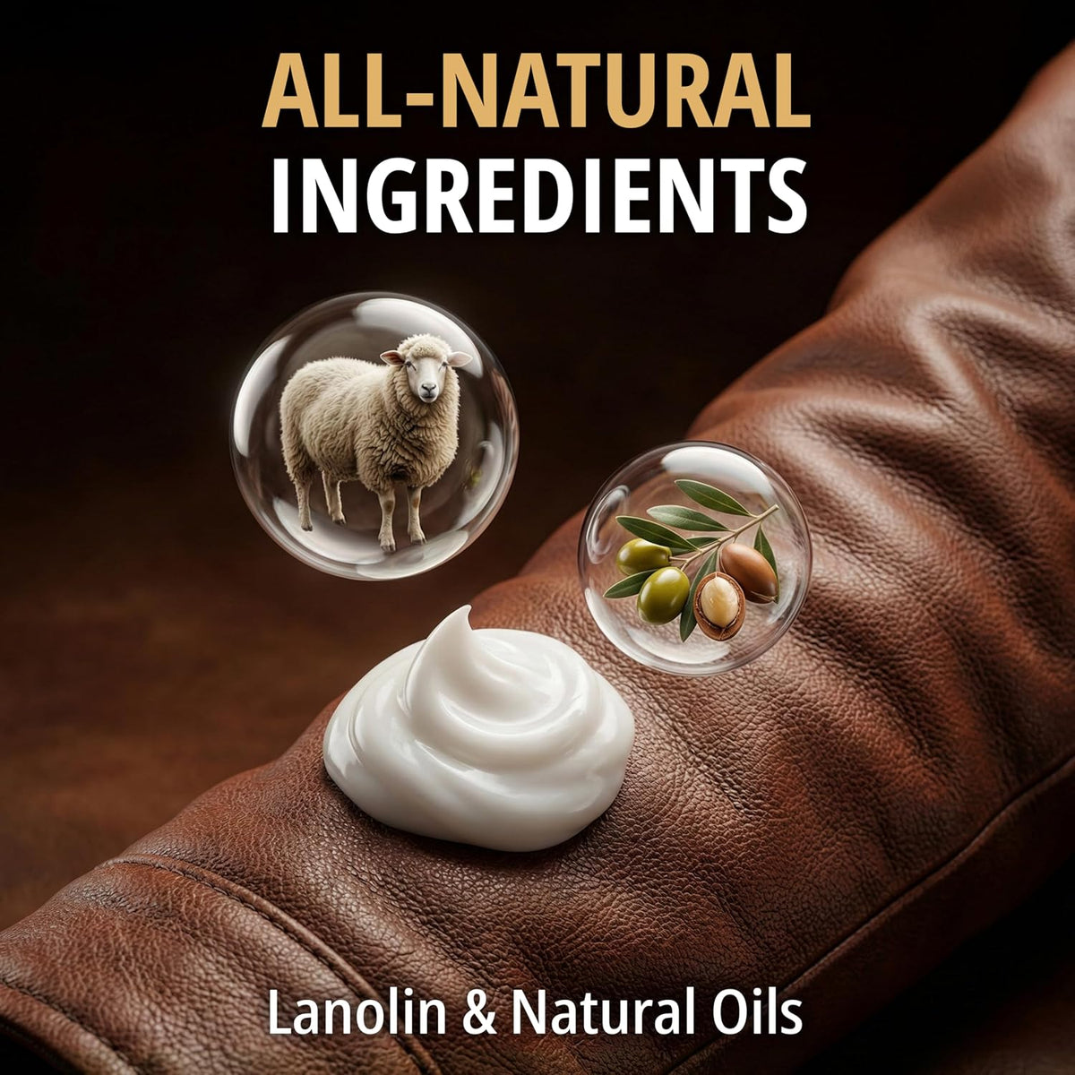 Eagle Leather Jacket Conditioner- Leather Lotion with Cloth for Boots, Jackets, Purses, Handbags & Bags – Lanolin & Natural Oils to Clean, Condition, Restore & Protect All Leather Colors