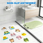 Kids Bathtub Mat Non Slip with 17PCS Bathtub Stickers for Toddlers