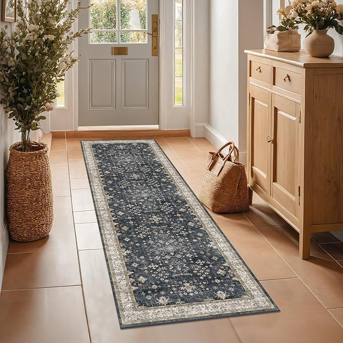 Black 2x7 Long Runner Rugs for Entryway, Throw Runners for Kitchen Hallway - Image 6