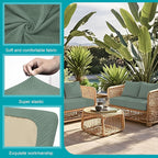 14Pcs Stretch Patio Cushion Covers, Outdoor Couch Covers Replacement, Outdoor - Image 3