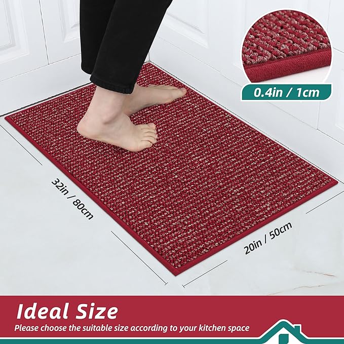 BEQHAUSE Kitchen Rugs 20"x32", Non-Slip Kitchen Mats - Image 2