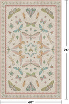 Hazo Haus Washable 5x8 Light Pink Rug - Image 2