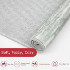 KOZYFLY Modern Abstract Runner Rugs 2x6 Grey Green Machine Washable Area Rug - Image 5
