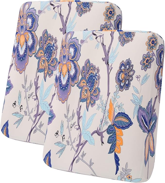 hyha Printed Couch Cushion Covers, Floral Sofa Covers Washable by hyha