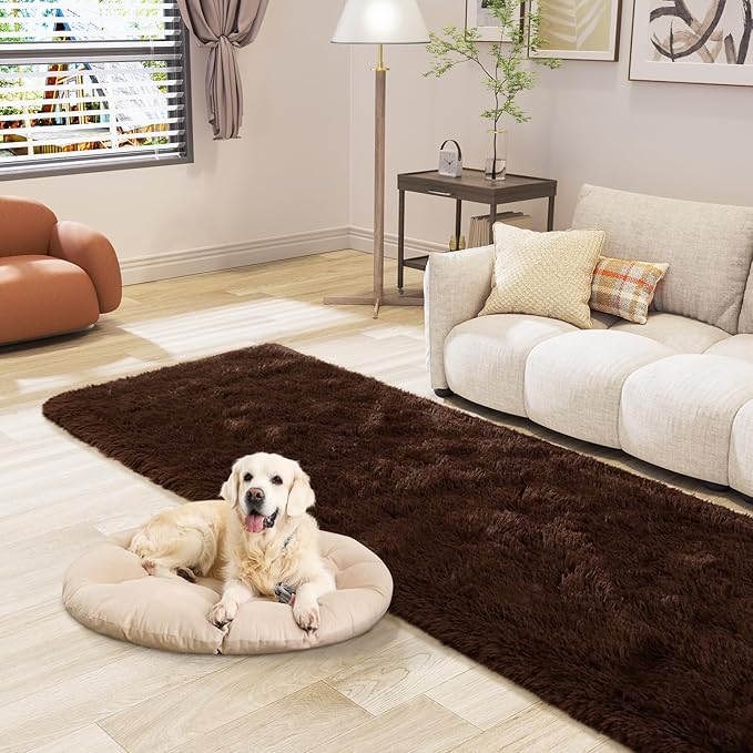 LOCHAS Ultra Soft Indoor Modern Area Rugs 2x8, Fluffy Living Room Carpets - Image 4