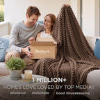 Bedsure GentleSoft Brown Full Blanket - Image 2