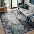 Washable Area Rugs 8'x10' Non-Slip Modern Abstract Soft - Image 2