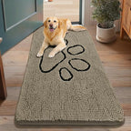 Smiry Dog Door Mat for Muddy Paws, Absorbent Dirt Trapper Non Slip Quick Dry by Smiry
