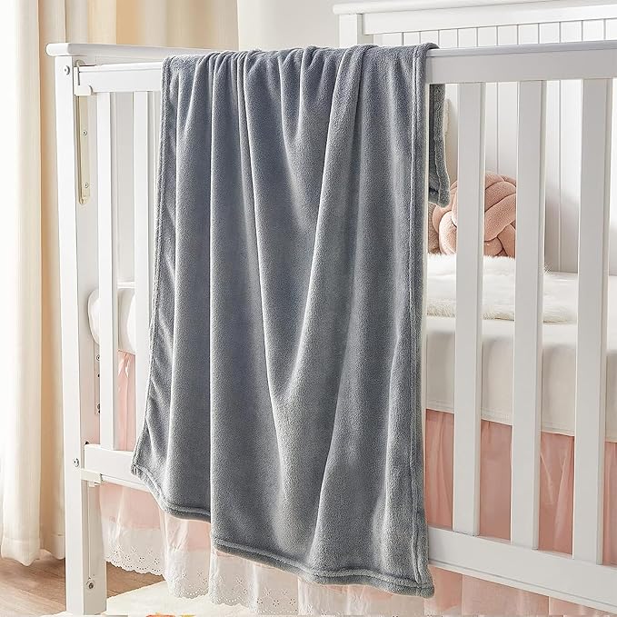 KMUSET Kids Blanket for Boys Girls 30x40 inches, Soft Cozy Fuzzy Swaddle Throw - Image 3