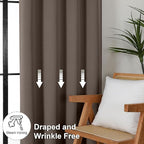 Simplebrand Ava Brown Blackout Curtains - Image 7
