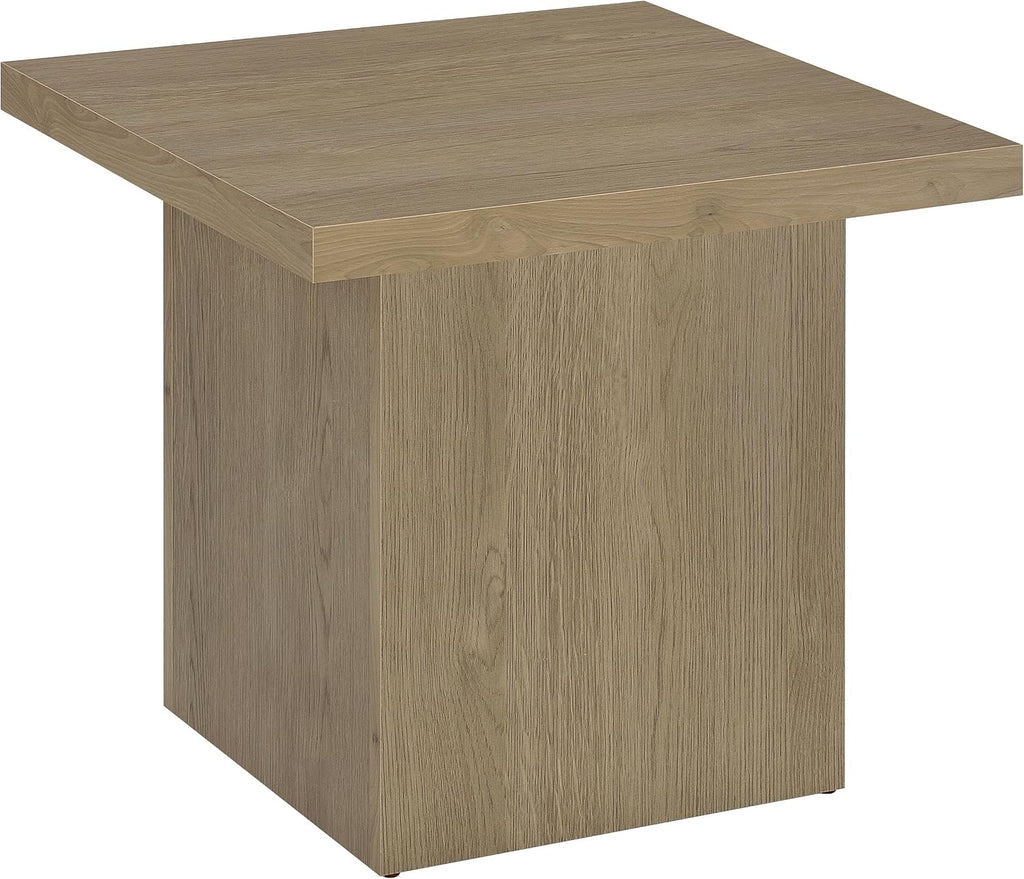Coaster Devar 23.5-Inch Living Room Square End Table, Latte 710917