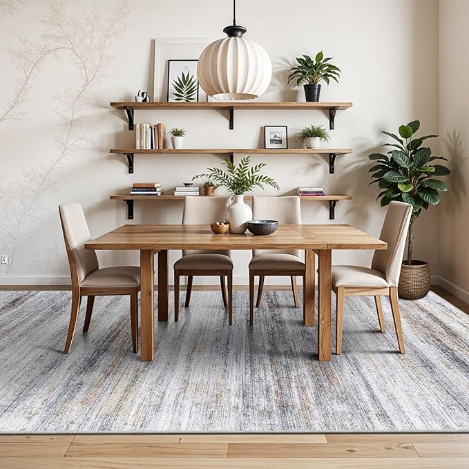 6x9 Area Rug for Living Room: Non-Slip Washable Rugs for Dining Room Bedroom - Image 3