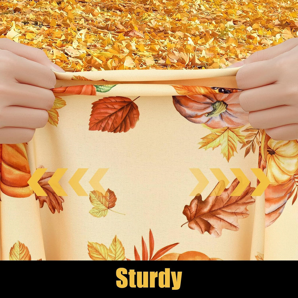 Smiry Elastic Fitted Polyester Tablecloths for 8 Foot Rectangle Tables
