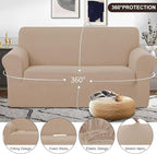 U-NICE HOME Oversized Stretch Loveseat Couch Cover Sofa Covers Washable Sofa - Image 3