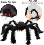 Colovis 6 Pcs Large Scary Halloween Spider Decorations for Outdoor, Yard