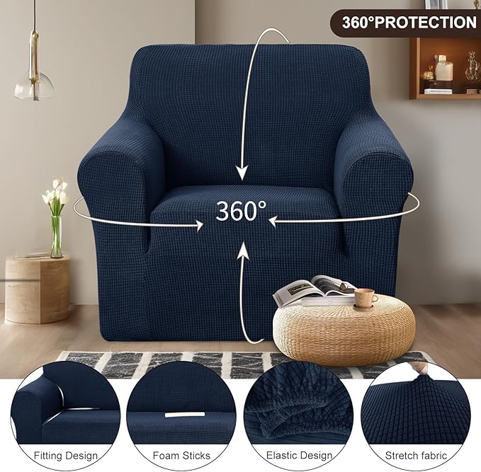U-NICE HOME Recliner Chair Covers Stretch Couch Cover Sofa Cover Sofa Slipcover - Image 3