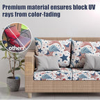 8Pcs Stretch Patio Cushion Covers, Outdoor Couch & Sofa Replacement Slipcovers - Image 3