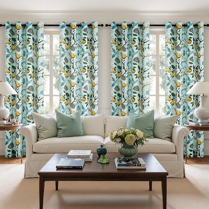 Topfinel 72 Inches Long Floral Curtains - Image 4