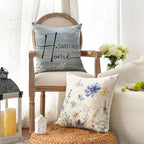 AVOIN colorlife Spring Saying Flowers Butterfly Bird Throw Pillow Covers - Image 3