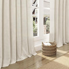 Nanspring Vanilla Linen Curtains 84 Inches Long - Image 5