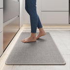 YDKGL Kitchen Rugs Kitchen Mats for Floor Non Slip Washable Gray 17"x30"