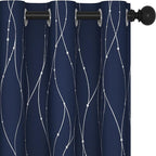 Deconovo Blackout Curtains, Thermal Insulated Noise‑Reducing Grommet Drapes by Deconovo