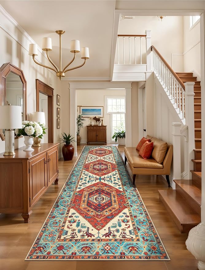 SERISSA Runner Rug for Hallways, 3x8 Washable Non Slip Kitchen Runner Rug by SERISSAHomeDecorCollection