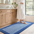 70x24 Long Bathroom Rugs Washable Non Slip, Soft Absorbent Quick Dry Mats - Image 3