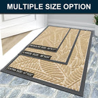 Colorxy Waterproof Doormat, Sturdy Natural Rubber Front Indoor Mat, Non Slip - Image 7