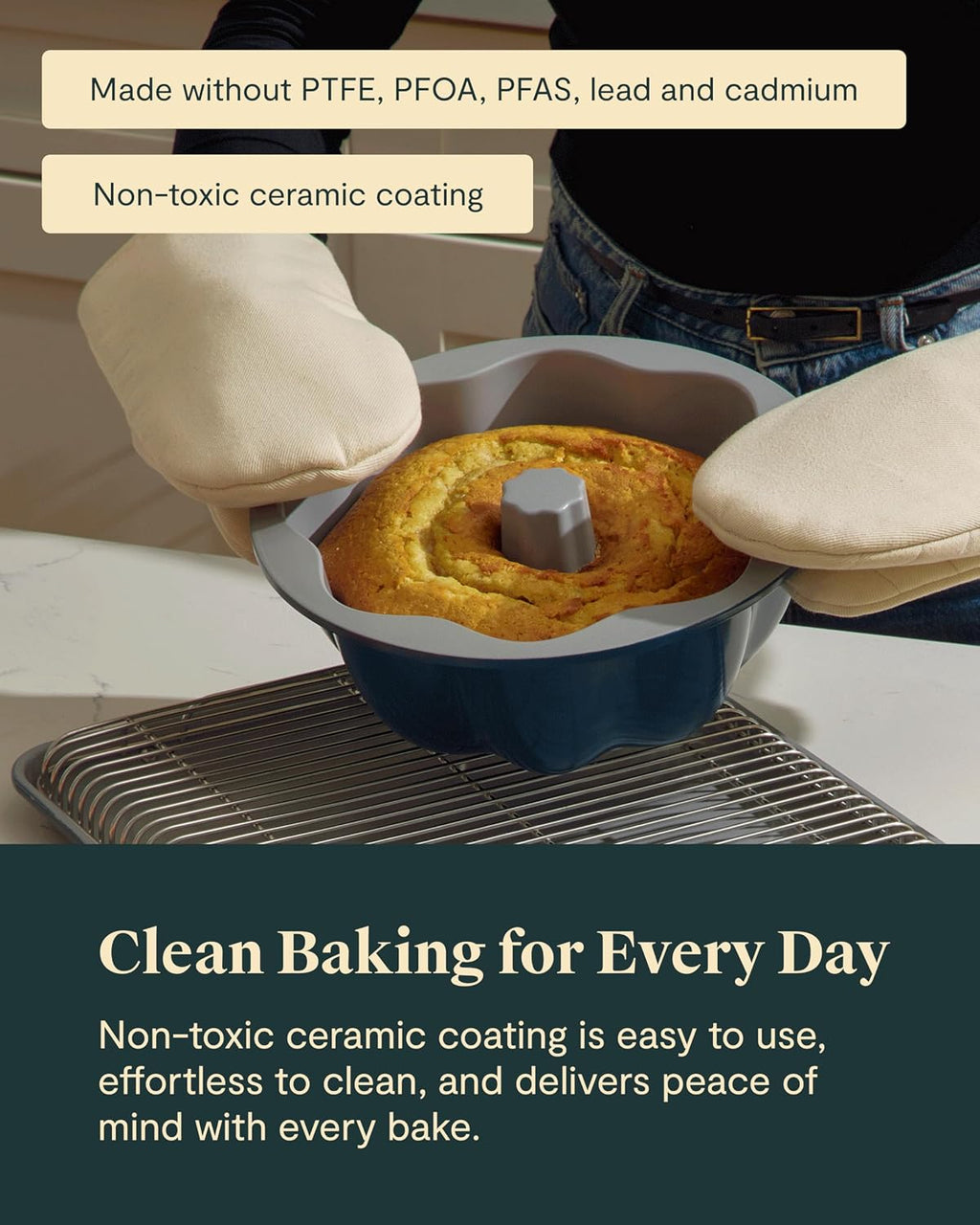 Caraway Non-Stick Fluted Cake Pan