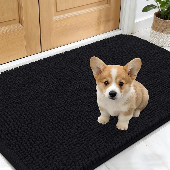 OLANLY Dog Door Mat for Muddy Paws 30x17, Absorbs Moisture and Dirt, Absorbent by OLANLY