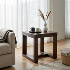 Signature Design by Ashley End Table, Oversized Square, Dark Brown