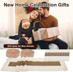 10 Sets Boho Placemats Macrame Style Bicolor Stitching Round Woven Placemats Cotton Burlap Farmhouse Rustic Long Table Runner for Home Kitchen Table Dining (Brown)
