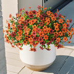 Homsunny Artificial Fall Flowers for Outdoor Planters Fake Mums Home Decor