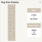 Runner Rug 2'x10' Washable Non-Slip Runner Rugs - Image 5