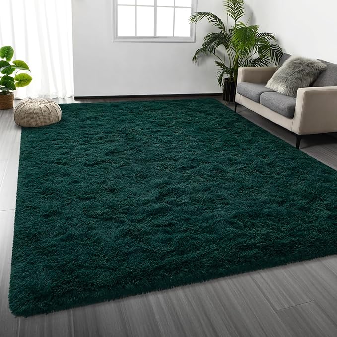 Deerhoo Large Shag Area Rugs 6 x 9, Plush Fuzzy Rugs by Deerhoo