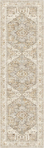 Yamaziot Washable Runner Rug, 3x10 Non-Slip Boho Vintage Hallway Rug - Image 2
