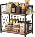 Coffee Bar Organizer, Kitchen Counter Organizer, Wood Coffee Bar Shelf
