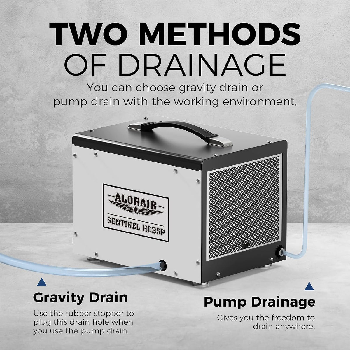 ALORAIR 70 PPD Dehumidifier with Pump for Crawl Space and Basement