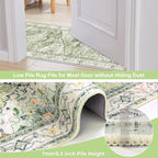 Yamaziot Washable Runner Rug, 2x8 Non-Slip Boho Vintage Hallway Rug Runner - Image 4